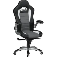 KADIMA DESIGN Bürostuhl Bezug Kunstleder Schreibtischstuhl Schwarz Race 120kg