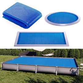OK-Living Solarfolie Pool blau, Solarabdeckplane 800x500 cm