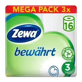 Zewa Toilettenpapier 3-lagig 16 Rollen