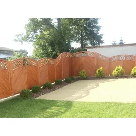 Andrewex Sichtschutzelement 180 x 135 cm Braun Holz