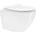Wand Spülrandlos Weiß Tiefspüler Keramik wc kurz 49 cm Toilette ohne Spülrand Softclose-Klodeckel Tornadospülung Glänzende