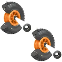 Baumarktplus 2x Sackkarrenrad PU-Rad 260x85 mm 3.00-4 75 mm