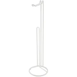 MSV Toilettenpapierhalter Amy Stahl Ø 15 cm x 54 cm Weiß