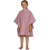 Wörner Badeponcho WÖRNER "Uni", rosa (erika), L:60cm, Frottier, Hausmäntel, maschinenwaschbar, trocknergeeignet