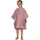 Wörner Badeponcho WÖRNER "Uni", rosa (erika), L:60cm, Frottier, Hausmäntel, maschinenwaschbar, trocknergeeignet