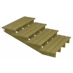 PLUS Terrassentreppe 4 Stufen Schritttiefe 39 cm