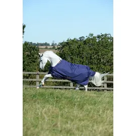 Bucas Therapy Turnout Regendecke 50g 140 cm Navy/Orange