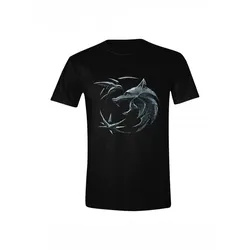 T-Shirt The Witcher - Symbol des Weißen Wolfs (größe S)
