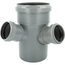 Valsir - Ht Eckabzweig Doppelabzweig Ø 110/50/50 X 67°, Mit 3-fach Steckmuffe