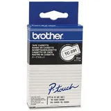 Brother - Laminiertes Band - Schwarz, weiß - Rolle (0,9 cm) - 1 Rolle(n) - für P-Touch PT-15, PT-20, PT-2000, PT-3000, P