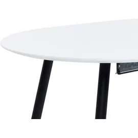 Beliani Staverton 120/160 x 76 x 80 cm weiß/schwarz