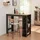 [en.casa] Bartisch Danderyd 120 x 60 x 106 cm Schwarz/Eicheoptik