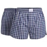 TOM TAILOR Herren Boxershorts - Web-Shorts, Baumwolle, Poplin, Vorteilspack Blau S 6er Pack (3x2P)