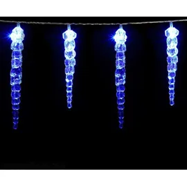 monzana LED Lichterkette Eiszapfen 10 m Blau