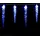 monzana LED Lichterkette Eiszapfen 10 m Blau
