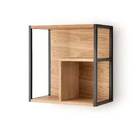 Main Möbel Wandregal 54 x 55 cm Schwarz