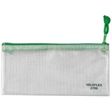 Veloflex Reißverschlusstasche 2706000 A6 Grün/Transparent