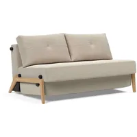 Innovation Living Schlafsofa Cubed Eiche Stoff Sand Grey 140 cm