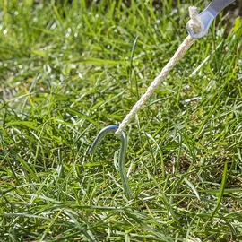 PRO PLUS Zelthering 22cm Metall mit offener ose 10 Stück Zelt Zubehör