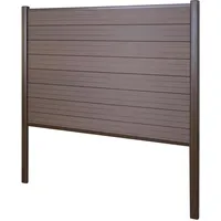 MCW Windschutz Savoie 190 x 0 cm Braun WPC