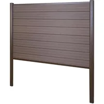MCW Windschutz Savoie 190 x 0 cm Braun WPC