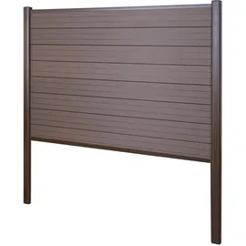MCW Windschutz Savoie 190 x 0 cm Braun WPC