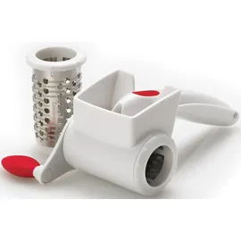 Cuisipro SGT Trommelreibe, weiß mit zwei Einsätzen Drehreiben-Set mit 2 Trommeln, Cuisipro