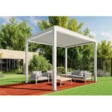 HUUN Pergola Mezzo in Weiß 400 x 300 cm