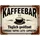 speecheese Kaffeebar Metallschild XXL in 28x38 cm im Vintage-Stil