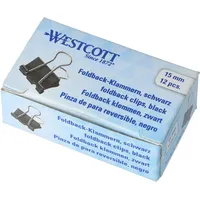 Westcott Foldbackklammern schwarz 1.5 cm