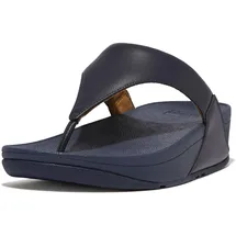 FitFlop Damen Lulu Zehentrenner aus Leder Flipflop, Dunkelblau, 41 EU