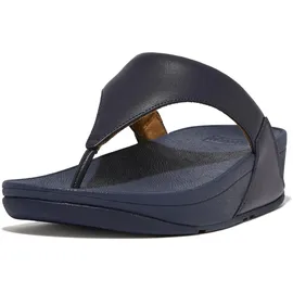 FitFlop Damen Lulu Zehentrenner aus Leder Flipflop, Dunkelblau, 41 EU