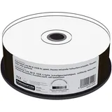 MediaRange Professional Line BD-R 25GB 6-fache Schreibgeschwindigkeit, vollflächig bedruckbar (Thermo-Retransfer), Proselect Weiß, voll Metallisiert, 25er Cakebox
