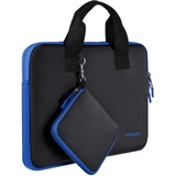 HSEOK Laptop Hülle Tasche Kompatibel 13"-13,3" MacBook Air/Pro, MacBook Pro 14" M4/M3/M2/M1, XPS 13/14, Surface Laptop 13,5", Elastische Neopren Notebook Handtasche mit Kleiner Hülle,B02K03