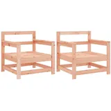 vidaXL Gartenstühle 2 Stk. Massivholz Douglasie