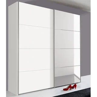 »Ernie« Kleiderschrank mit Spiegel, Made in Germany in verschiedenen Größen/Ausführungen lieferbar, weiß