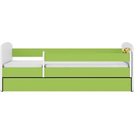 raumhirsch furniture Kinderbett Bagger 80 x 180 cm Holzwerkstoff grün