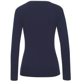 VIVANCE V-Ausschnitt-Pullover Blau 44/46