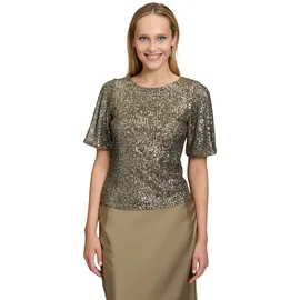 Vera Mont Pailletten-Bluse Braun 46