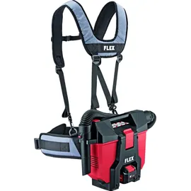 Flex Akku-Hüftsauger (mit manueller Filterabreinigung, 18 V, ohne AKKU, mit Tragegeschirr, Sauger, Staubsauger), Rot