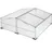Tectake Doppel-Frühbeet Aluminium Transparent HKP 4 mm 1,2 m2