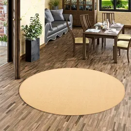 Snapstyle Sisal Natur Teppich, Rund Honig, 100x100cm