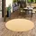 Snapstyle Sisal Natur Teppich, Rund Honig, 100x100cm