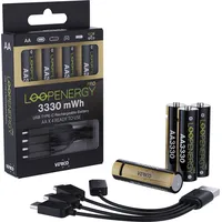 Verico 4X AA3300 - LI-Ion-Akku, AA (Mignon), 1,5 V,