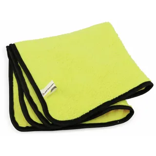 Herrmann Dunlop Mikrofaser-Autotrocknungstuch – Reinigungstuch – Mikrofasertuch – Reinigungstuch – Fenstertuch – 40 x 40 cm Gelb