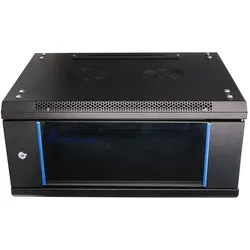 Extralink Rackmount-Schrank 4U 600x450 Schwarz Wandmontage, Wandmontiertes Regal