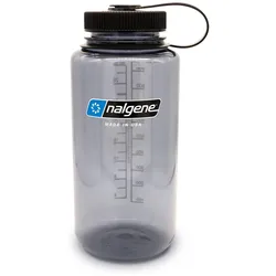 Nalgene Weithalstrinkflasche Sustain 1 L - grau-schwarz