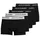 JACK & JONES Boxershorts Solid schwarz / weiß L 5er Pack