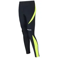 Airtracks Damen Laufhose Lang Pro Jogginghose Trainingshose Jogginghose Fitnesshose Leggings Fahrradhose - schwarz-neon - M - Damen - M