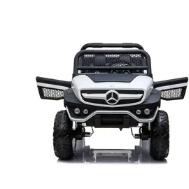 RunRunToys Unimog Elektroauto 12 V weiß (One Size)